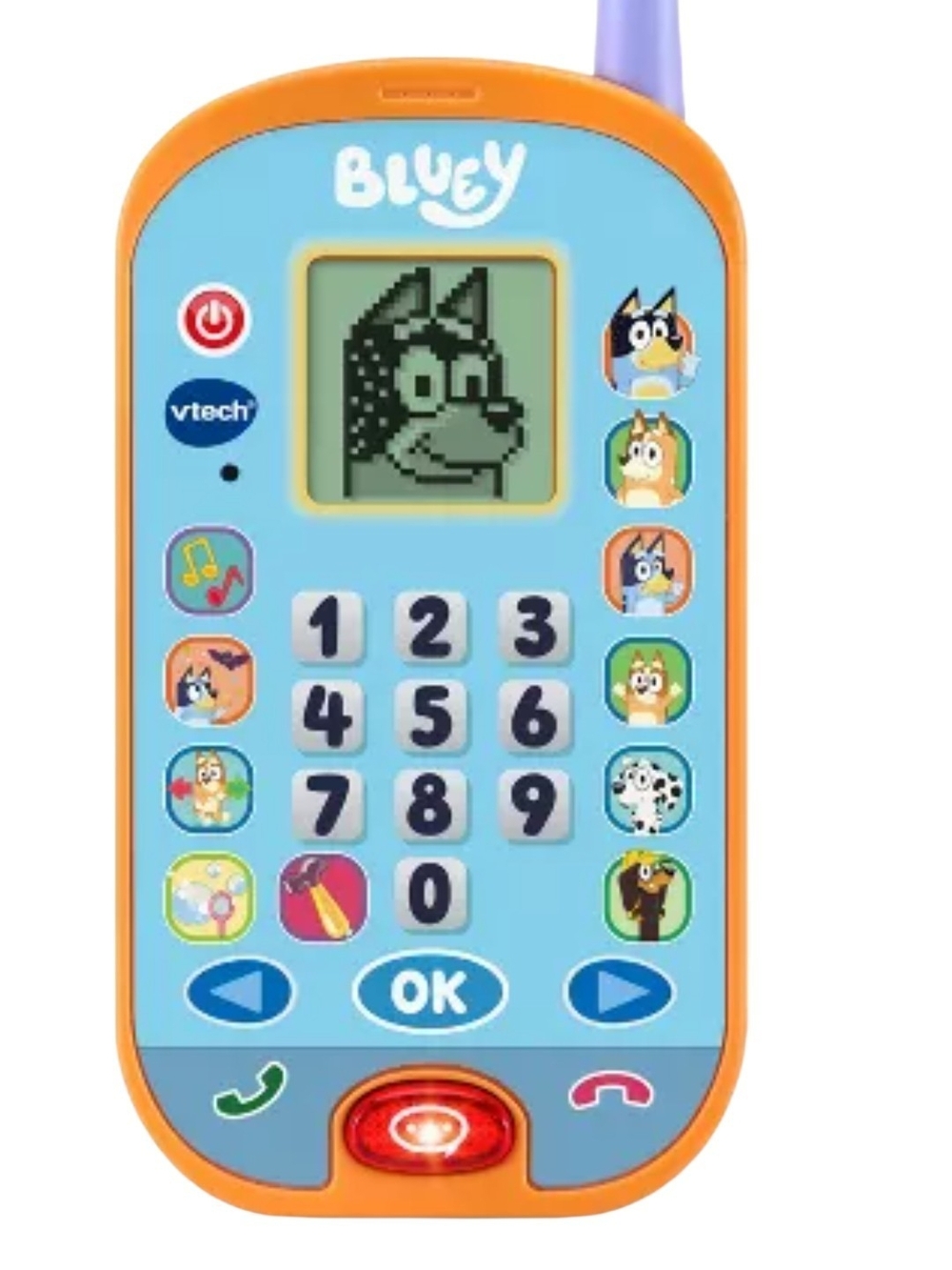 VTech Bluey Learning Phone Toy — Blue and Orange